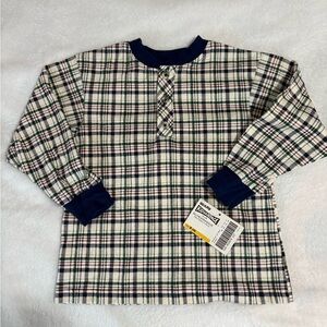 Sears Green and Navy Plaid Shirt